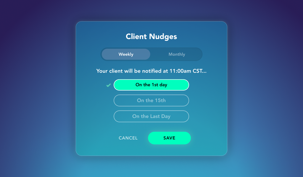 automated client nudges